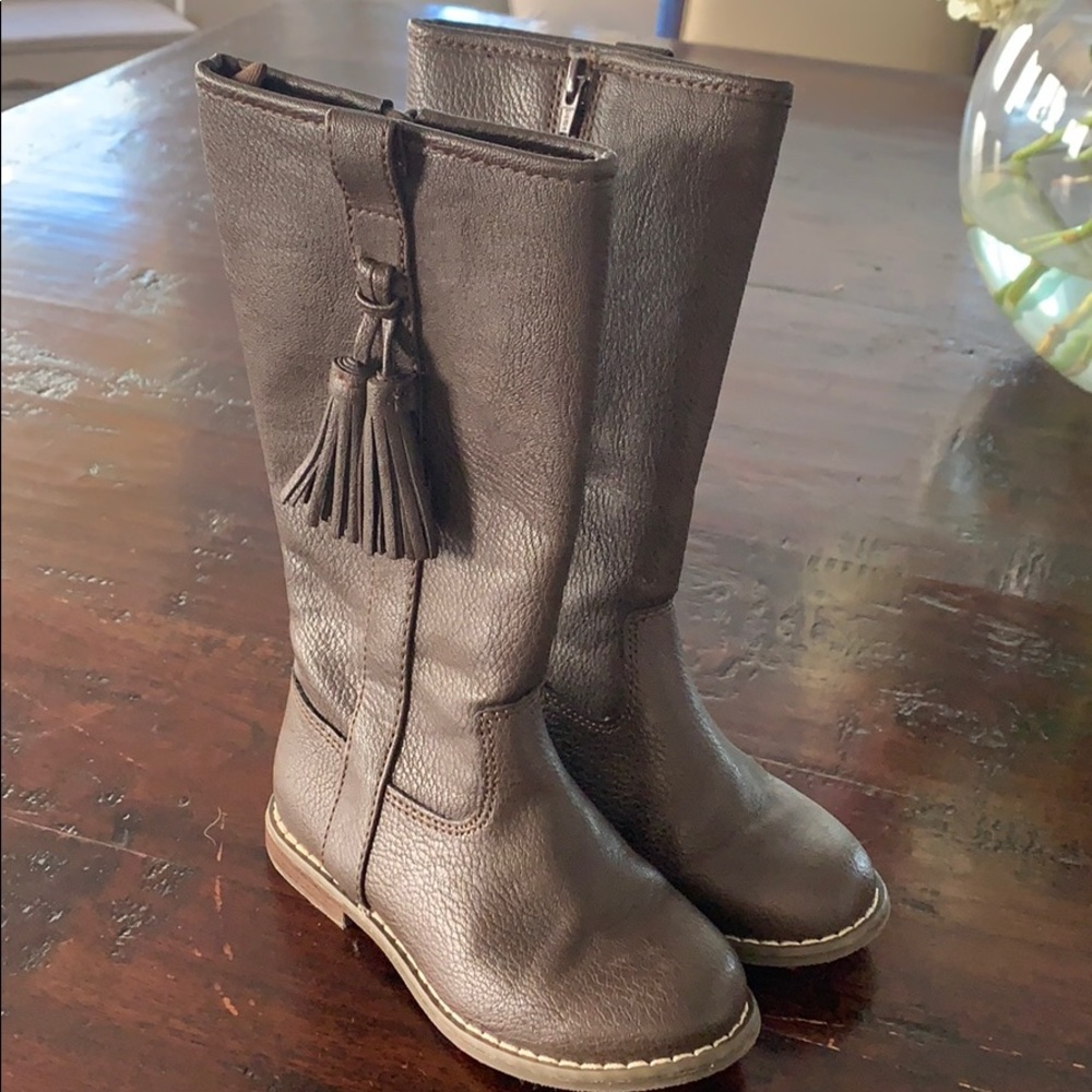 Worn once!! Size 11 Gap brown leather boots